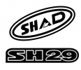 Nálepky SHAD D1B29ETR červené pre SH29