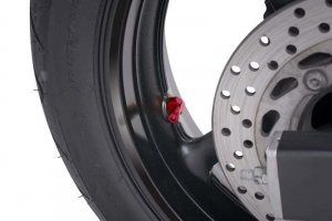 Ventil pre bezdušové kolesá PUIG červené D 8,3 mm