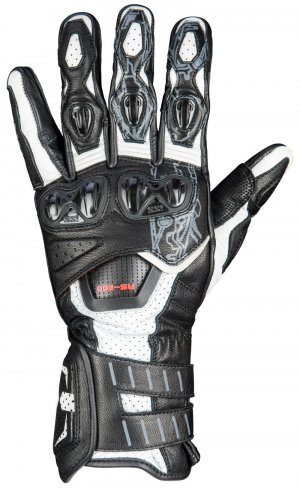Športové rukavice iXS RS-200 3.0 bielo-čierna 2XL