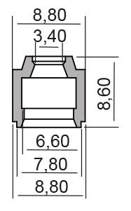 Gufero RMS drieku ventilu