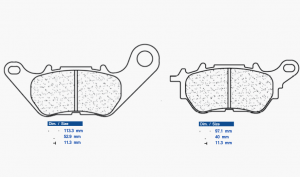 Brzdové obloženie CL BRAKES RX3