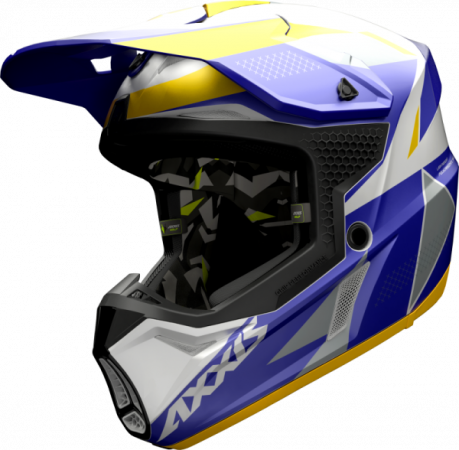 Motokrosová helma AXXIS WOLF bandit c3 matná žltá S