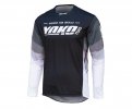 Motokrosový dres YOKO TWO čierno/bielo/šedé M