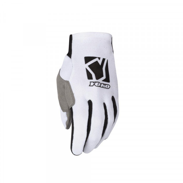 Motokrosové rukavice YOKO SCRAMBLE bielo / čierna XS (6)
