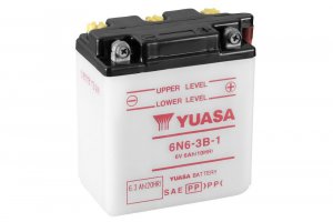 Conventional 6V battery with acid YUASA