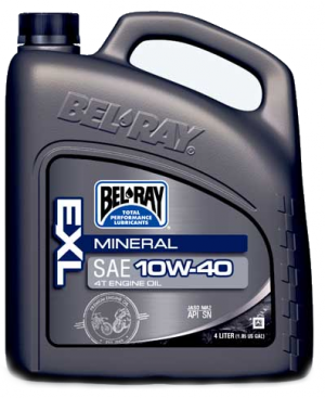 Motorový olej Bel-Ray EXL MINERAL 4T 10W-40 4 l