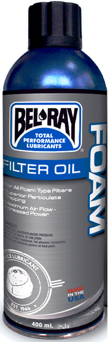 Olej na filtre Bel-Ray FOAM FILTER OIL (400 ml sprej)