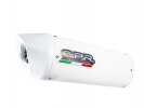 Dual bolt-on silencer GPR K.74.ALB ALBUS White glossy including removable db killers