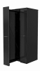 Skriňa s 3 zvislými zásuvkami s posuvným odsávaním s dvojitými mriežkami na náradie LV8 EQAF01 čierna