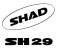 Nálepky SHAD biela pre SH29