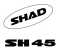 Nálepky SHAD biela pre SH45