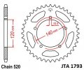Hliníková reťazová rozeta JT JTA 1793-42 42 zubov,520