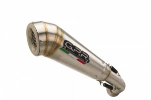 Koncovka výfuku Slip-on GPR POWERCONE EVO Brushed Stainless steel including removable db killer and link pipe