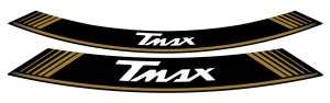 Linka na ráfik PUIG T-MAX zlatá linky na ráfik - sada 8ks