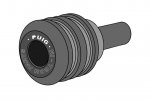 Náhradný nylonový puk PUIG 9562N VINTAGE pre skrutku M10 čierna
