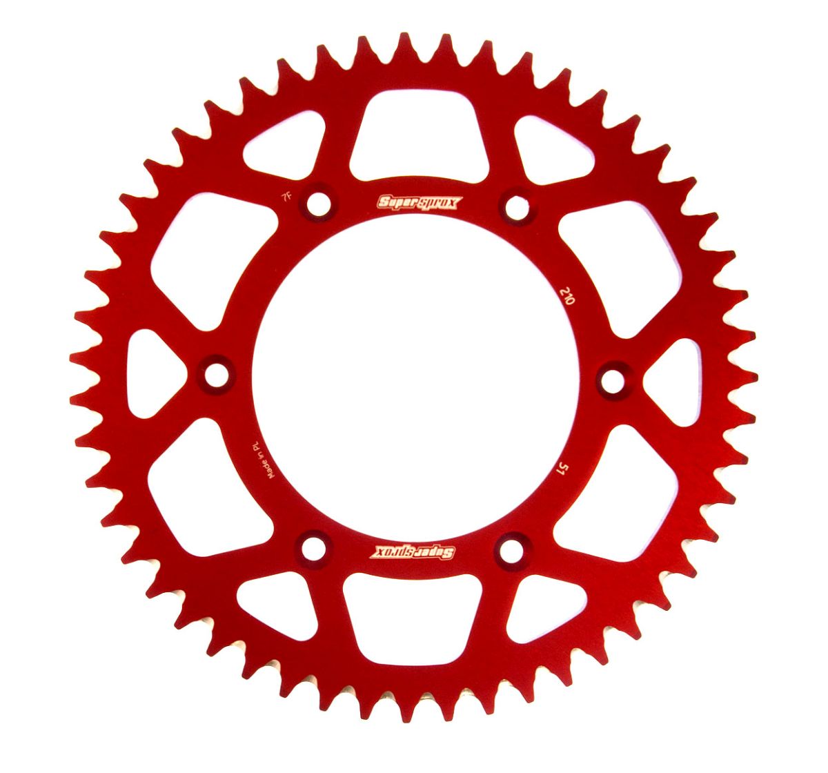 Rozeta  -hliník SUPERSPROX RAL-210:51-RED červené 51T, 520