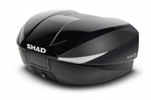Topcase - s farebným krytom SHAD SH58X Metalická  čierna so zámkom PRÉMIUM