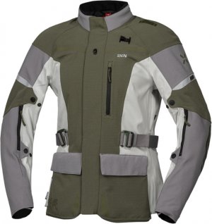 Women's laminated jacket iXS VENTURE-STX 1.0 light grey-olive DM