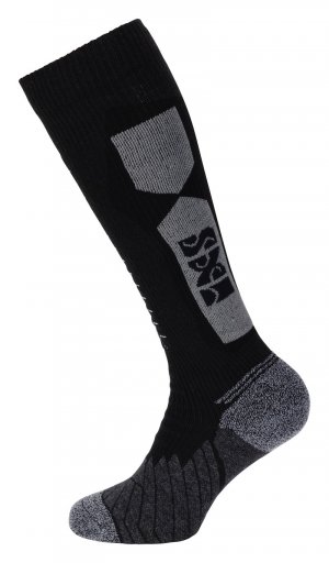 Ponožky dlhé iXS iXS365 čierno-šedá 36/38