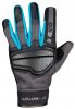 Klasické dámske rukavice iXS X40465 EVO-AIR čierno-tyrkysové DS