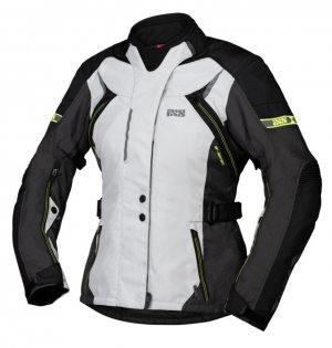 Tour women's jacket iXS LIZ-ST šedo-čierno-žltá DS