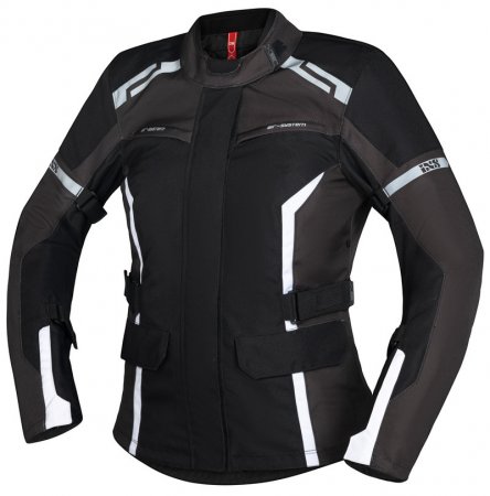 Tour women's jacket iXS EVANS-ST 2.0 šedo-čierno-biela D3XL pre KYMCO Agility 125 City (R16)